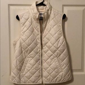 Old Navy vest, size L, Ivory, barely worn